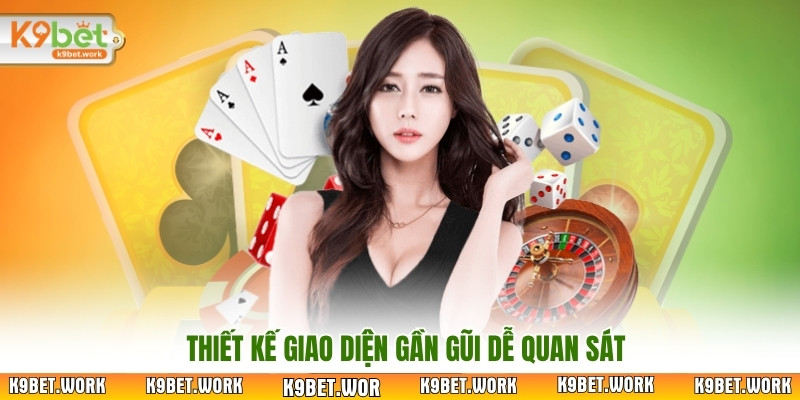 Thiết kế giao diện gần gũi dễ quan sát